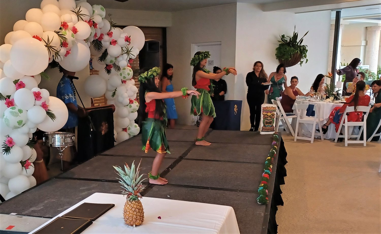 Young dancers from Prince Pele's Polynesian Revue take the stage.